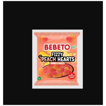 BEBETO FIZZY PEACH HEARTS