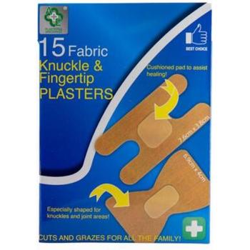 A+E FABRIC KNUCKLE & FINGERTIP PLASTERS