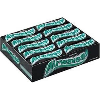 AIRWAVES CHEWING GUM BLACK MINT HANDYBOX