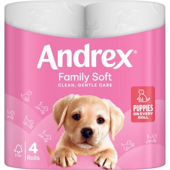ANDREX TOILET TISSUE FAMILY SOFT-PINK