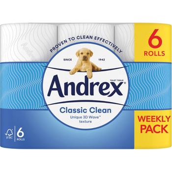 ANDREX TOILET TISSUE COMPLETE CLEAN P.M £3.99
