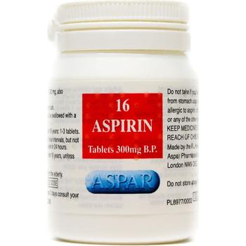 ASPAR ASPIRIN TUBS (300MG)