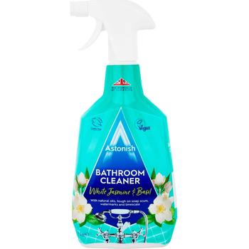 ASTONISH BATHROOM CLEANER WHITE JASMINE & BASIL £1.69 P.M.