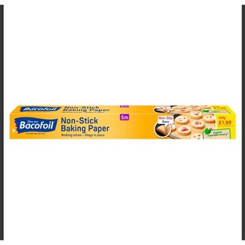 BACOFOIL NON STICK BAKING PAPER (5M)X380MM PM 1.99 5M