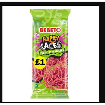 BEBETO HAPPY LACE FIZZY STRAWBERRY PMP £1