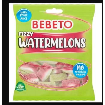 BEBETO WATERMELON FIZZY SOFT GUMMY SWEETS