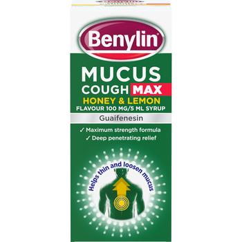 BENYLIN MAX MUCUS COUGH SYRUP HONEY & LEMON