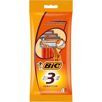 BIC SENSITIVE 3 RAZORS 4-PACK