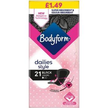 BODYFORM 21 BLACK DAILIES LINERS