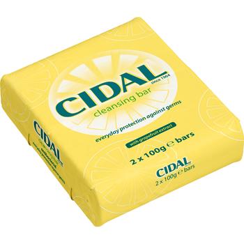 CIDAL ANTIBACTERIAL CLEANSING BAR GRAPEFRUIT(YELLOW)