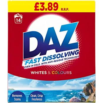 DAZ UNIVERSAL WHITES & COLOURS WASHING POWDER