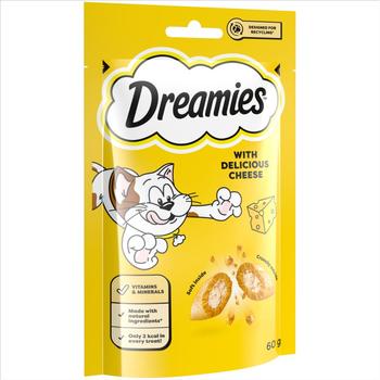 DREAMIES CAT TREATS WITH DELICIOUS CHEESE FLAVOUR