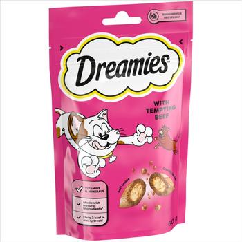 DREAMIES CAT TREATS WITH TEMPTING BEEF FLAOUR