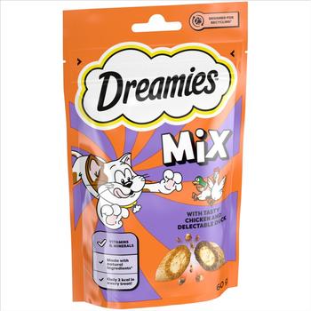 DREAMIES MIX CHICKEN & DUCK CAT TREATS