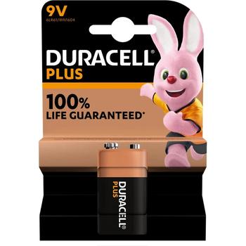 DURACELL PLUS 9V 100% LIFE GUARANTED