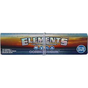 ELEMENTS CONNOISSEUR KINGSIZE SLIM + TIPS-ELE1