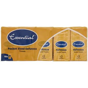 ESSENTIAL 3PLY POCKET TISSUES