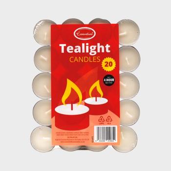 ESSENTIAL 4 HOUR TEALIGHT CANDLES