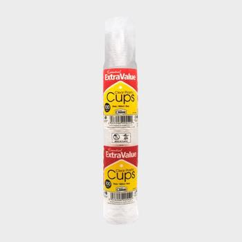 ESSENTIAL CLEAR PLASTIC CUPS 180ML