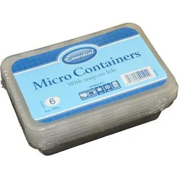 ESSENTIAL MICROWAVE CONTAINER WITH LID 650ML