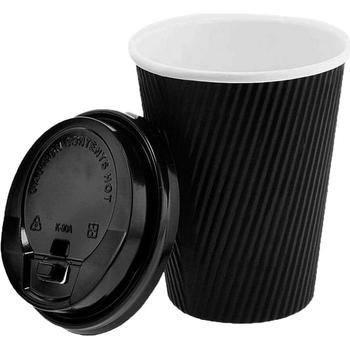 ESSENTIAL SINGLE WALL COFFEE CUPS & SIP LIDS 8OZ