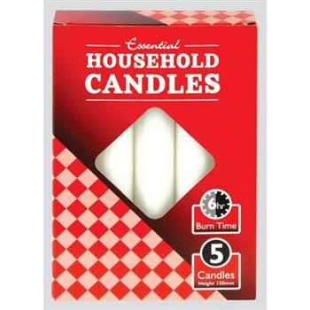 ESSENTIAL WHITE HOUSEHOLD CANDLES