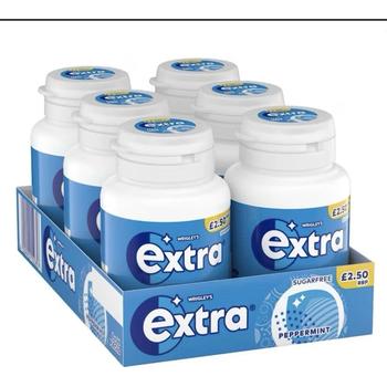 EXTRA CHEWING GUM PEPPERMINT BOTTLE PM 2.50 SUGARFREE