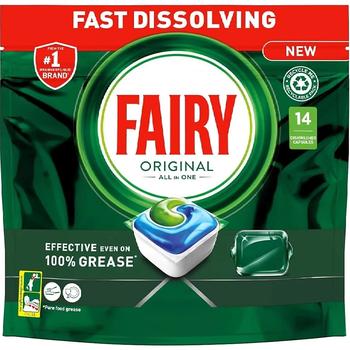 FAIRY ALL IN ONE DISHWASHER TABLETS 14PK ORIGINAL