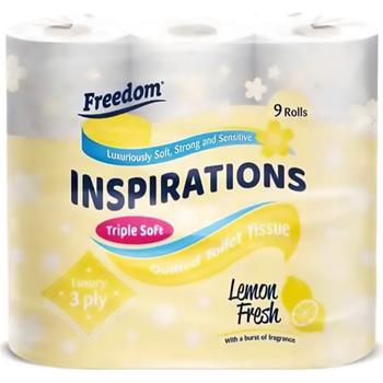 FREEDOM TOILET TISSUE LEMON 9PACK