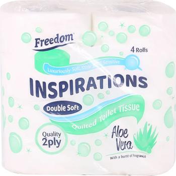 FREEDOM TOILET TISSUE ALOE VERA 4-PACK