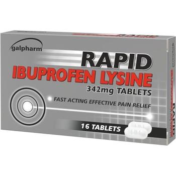 GALPHARM RAPID IBUPROFEN LYSINE TABLETS