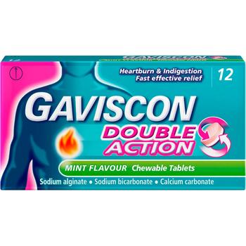 GAVISCON DOUBLE ACTION TABLETS MINT FLAVOUR