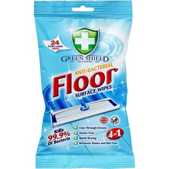 GREENSHIELD ANTI-BACTERIAL FLOOR WIPES