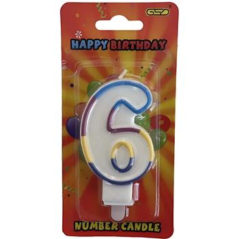 GSD NUMBER CANDLES NO.6
