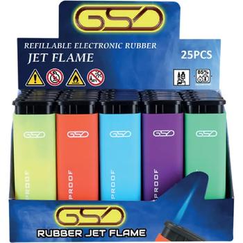 GSD WINDPROOF-REFILLABLE ELECTRONIC RUBBER JET FLAME