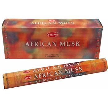 HEM 20 INCENSE STICKS AFRICAN MUSK