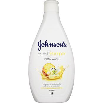 JOHNSONS SOFT & PAMPER BODY WASH PINEAPPLE & LILY