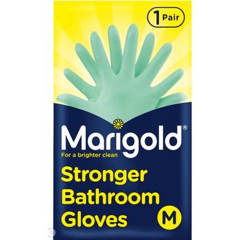MARIGOLD STRONGER BATHROOM GLOVES MEDIUM