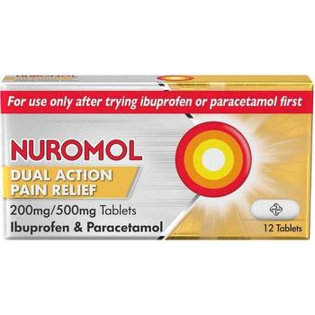 NUROMOL DUAL ACTION PAIN RELIEF TABLETS