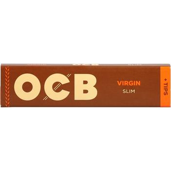 OCB VIRIGN SLIM +TIPS CONNOISSEUR-BROWN