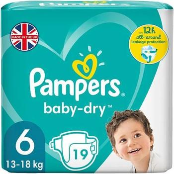 PAMPERS BABY DRY SIZE 6 (PM £6.49)