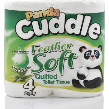 PANDA CUDDLE TOILET TISSUE ALOE VERA 4-PACK-1008