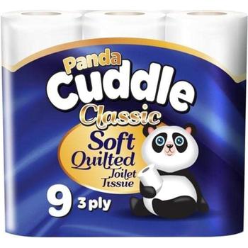 PANDA CUDDLE TOILET TISSUE CLASSIC 9-PACK-1038