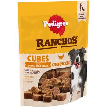 PEDIGREE RANCHOS REWARD CUBES WITH CHICKEN DOG TREATS