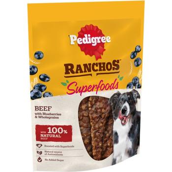 PEDIGREE RANCHOS SUPERFOODS WITH BEEF DOG TREATS