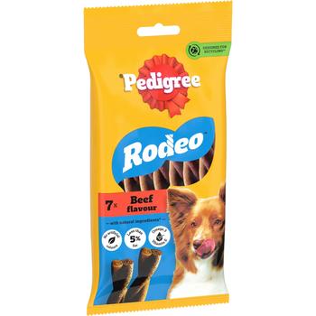 PEDIGREE RODEO 7 STICKS WITH BEEF DOG TREATS