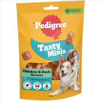 PEDIGREE TASTY MINIS CHICKEN & DUCK CHEWY CUBES DOG TREATS