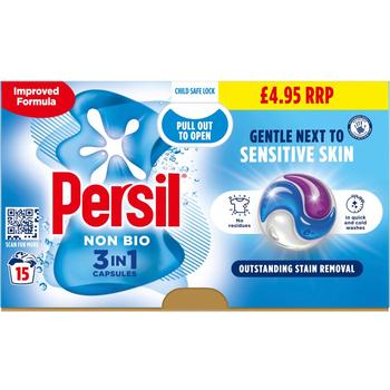 PERSIL CAPS NON BIO 3 IN 1 (15 WASHES) (PM £4.95)