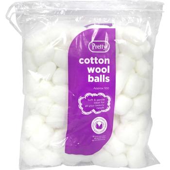 PRETTY COTTON WOOL BALLS 100