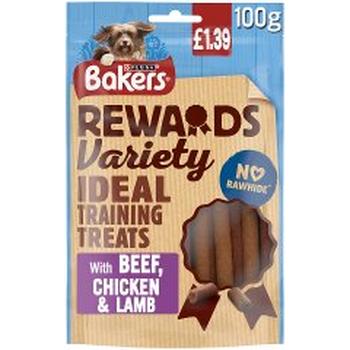 PURINA BAKERS REWARDS VARIETY TRAINING DOG TREATS WITH BEEF (PM £1.39)